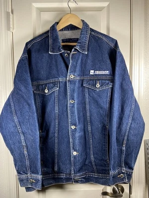 Chaqueta Denim Phat Farm De Colección Hombres XL Camionero Cuadrada Años 90 Azul Patinador Hip Hop Y2K Foto 1 de 4