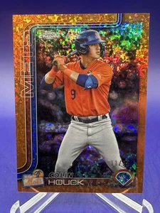 COLIN HOUCK 2025 Topps Pro Debutto Cromo Mini Diamante ARANCIONE RIFRATTORE #11/25 - Foto 1 di 2