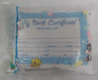 VINTAGE GERBER BABY LOONEY TUNES BIRTH CERTIFICATE PILLOW 1997 10" X 13"