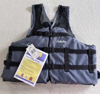 NOVO EM FOLHA Colete salva-vidas Cabela's Cool Mesh PFD 2XL/3XL barco de pesca  - Imagem 1 de 4