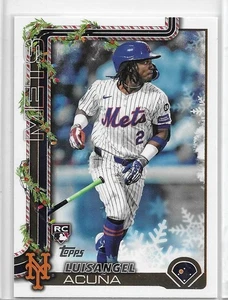 2025 Topps Holiday #H113 Luisangel Acuna Rookie New York Mets - Picture 1 of 2