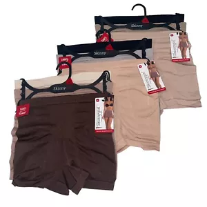 Skinnygirl Shaping Shorts Seamless Girl Short Targeted Tummy Control 3 Pair 7016 - Picture 1 of 120