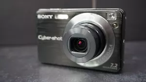 Sony Cybershot DSC-W110 7.2MP Digital Camera - Black - Picture 1 of 10