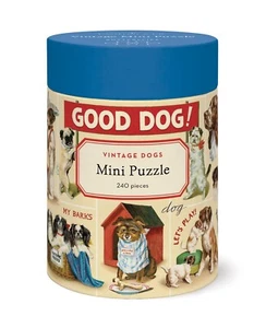 Mini rompecabezas Cavallini & Co. vintage perros 240 piezas - Imagen 1 de 3