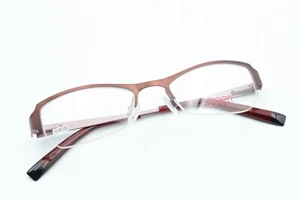 ESPRIT ET17385 517 Burgundy 47-18-135 Frames Half Rim Flex Hinges with Case G408 - Picture 1 of 12