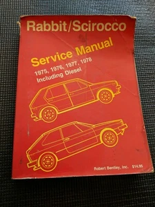Volkswagen Service Manual, Rabbit / Scirocco 1975 - 1978 Including Diesel  - Picture 1 of 2