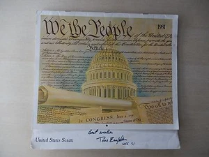 Thomas Eagleton Autographed 1981 United States Senate Calendar V.P Candidate - Picture 1 of 2
