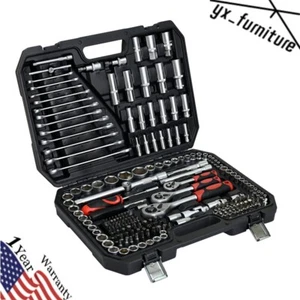 216pcs Tool Kit Socket Wrench Set Portable Manual Repair Tool Set for Home Use - Picture 1 of 11