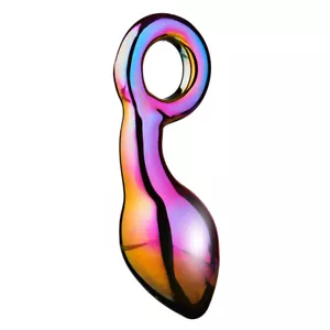 Sex Toys Glamour Glass Chunky Ring Plug Butt Plug - Picture 1 of 3