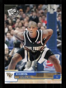2005 Press Pass #B26 Chris Paul RC Rookie Wake Forest Blue Parallel