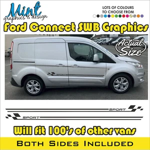 SWB FORD TRANSIT CONNECT COMPATIBLE CÁMPER RAYAS GRÁFICOS CALCOMANÍAS ST 017 - Imagen 1 de 4