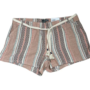 Natural Reflections Shorts Size XXL Womens Multi-Color Striped Geometric - Picture 1 of 4