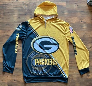 GREEN BAY PACKERS - SUDADERA CON CAPUCHA - CORTAVIENTOS - 5XL - Imagen 1 de 6