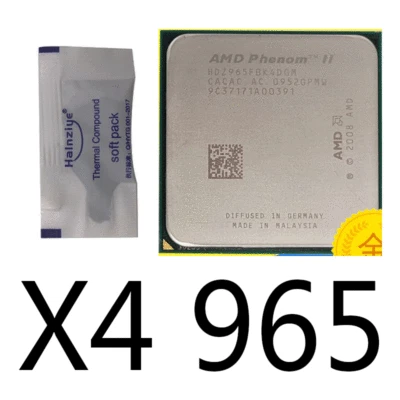 AMD Phenom II X4 965 Quad Core 3.4GHz Socket AM3 6MB 125W CPU Processor - Image 1 of 2