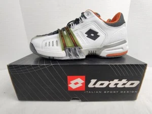 Lotto Revenge Leather Tennis Shoes - Men's US 10 1/2, New Old Stock, Vintage - Picture 1 of 15