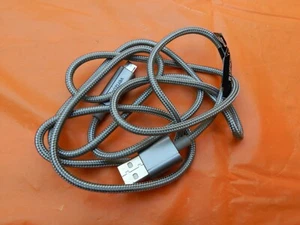Verizon Braided 6FT USB A to Micro-USB Cable For Android - Gray - Picture 1 of 2