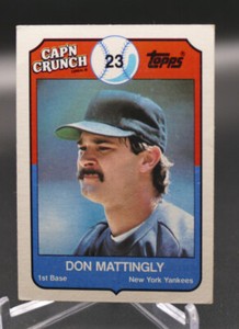 1989 Cap'n Crunch Don Mattingly  Card #8 of 22 ~ New York Yankees