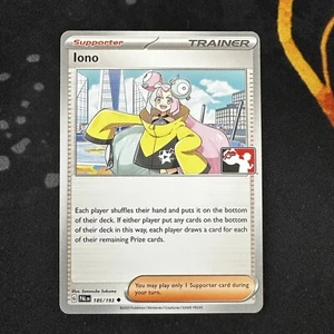 Pokemon Card Prize Pack Series 4 Iono 185/193 PLAY STAMPED Card - Picture 1 of 2