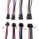 10 paires de câbles à bande DEL 2 broches/3 broches/5 broches mâle et femelle JST SM connecteur