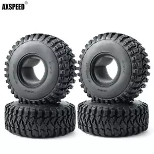 4pcs 125MM OD Tire Tyre w/ Foam for RC 1/10 2.2" Wheel Rims Axial Wraith Car - Picture 1 of 10