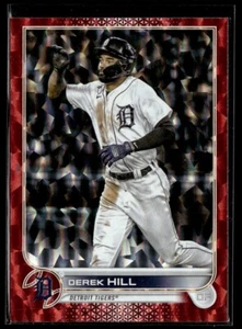2022 Topps Update Red Foil Derek Hill 154/199 Detroit Tigers #US72 - Picture 1 of 2