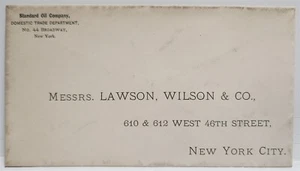 Standard Oil Co. & Lawton, Wilson & Co. Advertising Cover - New York - Picture 1 of 2
