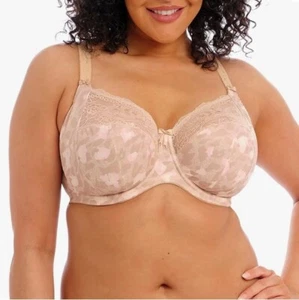 Elomi Morgan Stretch Banded Bra Toasted Almond 40J BRAND NEW FREE SHIP - Picture 1 of 4