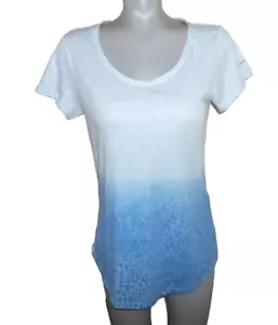 Top COLUMBIA Tonos Azules, Talla Mediana, Mangas Cortas, Algodón/Poliéster En muy buena condición - Imagen 1 de 9