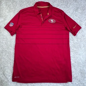 Camisa polo de los San Francisco 49ers para hombre roja mediana NFL Nike fútbol americano en el campo - Imagen 1 de 7