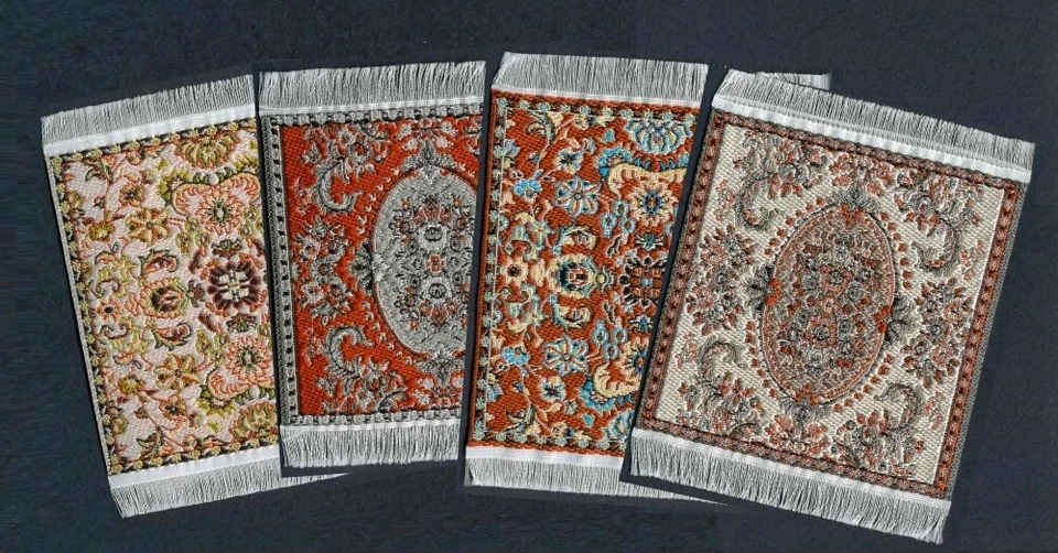 Puppenstube Miniatur - Orient Teppich 6,5 x 8 cm 1:12 Auswahl zwischen 4 Motiven