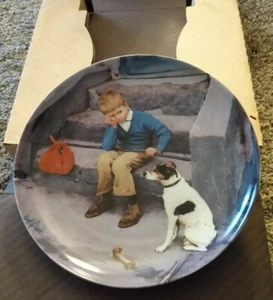 Knowles Collector Plate 1984 Bing & Grondahl " Hjemme er beast " Kurt Ard - Picture 1 of 5