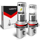 LASFIT 9007 HB5 LED Headlight Kit Bulbs High Low Beam 6000K White Fanless Bright