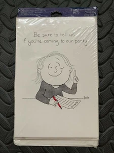 Vintage Dale Party Einladungen Recyclingpapier Produkte 8 Karten Umschläge Neu aus altem Lagerbestand - Bild 1 von 2