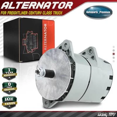 Alternador para Freightliner Century Clase 135A 12 voltios bidireccional sin polea Foto 1 de 4