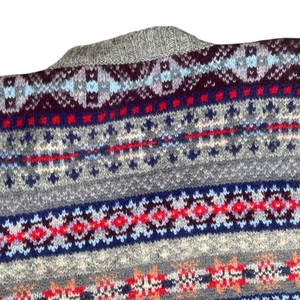 Jamieson's 40's Style Wool Shetland Fairisle Sleeveless Jumper Size 40 . b72. * - Picture 1 of 8