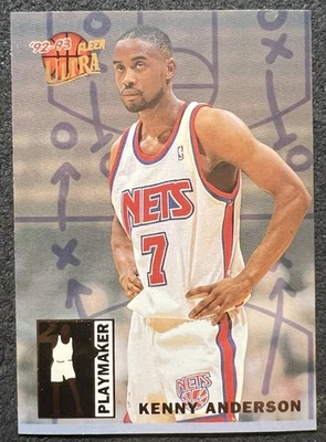 Inserto Fleer Ultra Playmaker 1992/93 Kenny Anderson (redes de camiseta nueva) #1 casi nuevo/como nuevo Foto 1 de 2