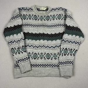 Suéter Pescador de Lana LL Bean Hombres Grande Mezcla de Lana De Colección Años 80 - Imagen 1 de 8