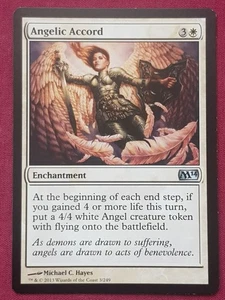 Magic The Gathering 2014 CORE SET M14 ANGELIC ACCORD white card MTG - Picture 1 of 2