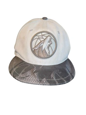 Minnesota Timberwolves Hat Cap Snap Back Gray NBA Basketball New Era Youth - Image 1 of 4