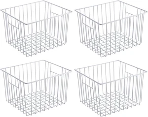 11“ Freezer Baskets Storage Organizers, Farmhouse Organizer Bins for Cabinets... - Picture 1 of 7
