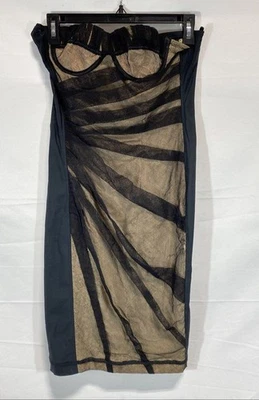 D&G Women Black Strapless Dress Size S - Image 1 of 4
