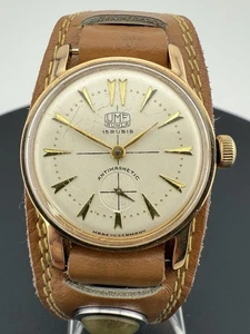 UMF Ruhla German Mechanical 50s-60s Watch 20 Micron Gold Plated Case 15 Jewel - Bild 1 von 7