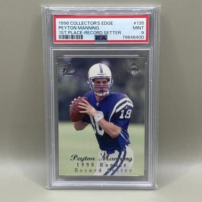1998 Collector's Edge 1st Place #135 Peyton Manning RC ROOKIE PSA 9 MINT - Image 1 of 2