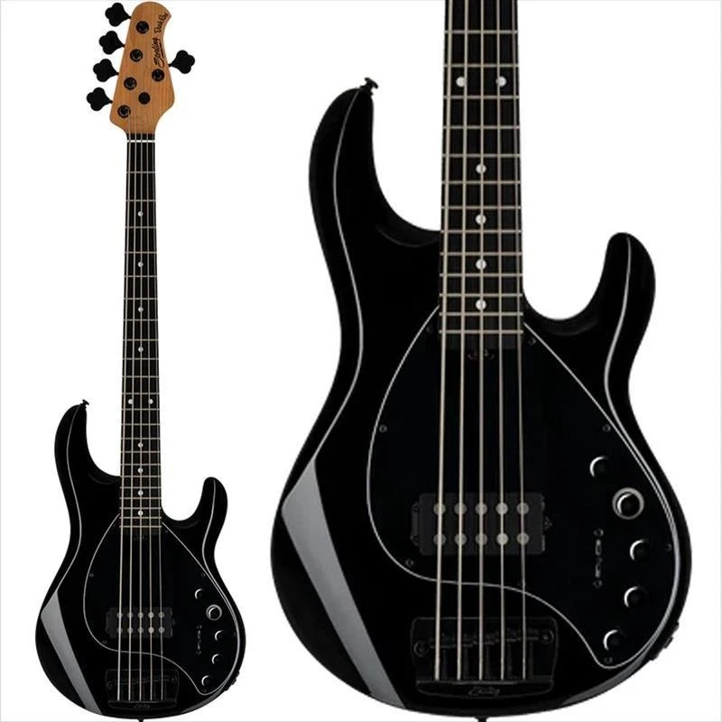 Bajo Sterling DarkRay 5 Cuerdas Negro MusicMan, Colaboración con Cristal Oscuro Electrónico Foto 1 de 1
