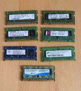 2GB (2x 1GB) DDR2 PC2-6400S, 800MHz SO-DIMM Memory Modules *VARIOUS BRANDS* - Picture 1 of 2