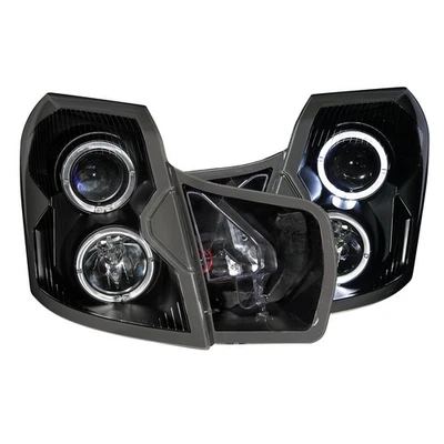 Anzo 121415 Black Projector Headlights with Halogen Bulb for 03-07 Cadillac CTS Foto 1 de 4