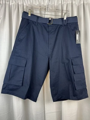 Новый с Ярлыками Wicked Stitch груза темно-синий мужские шорты размер 34 (MSRP $36,50) карманы - Изображение 1 из 4