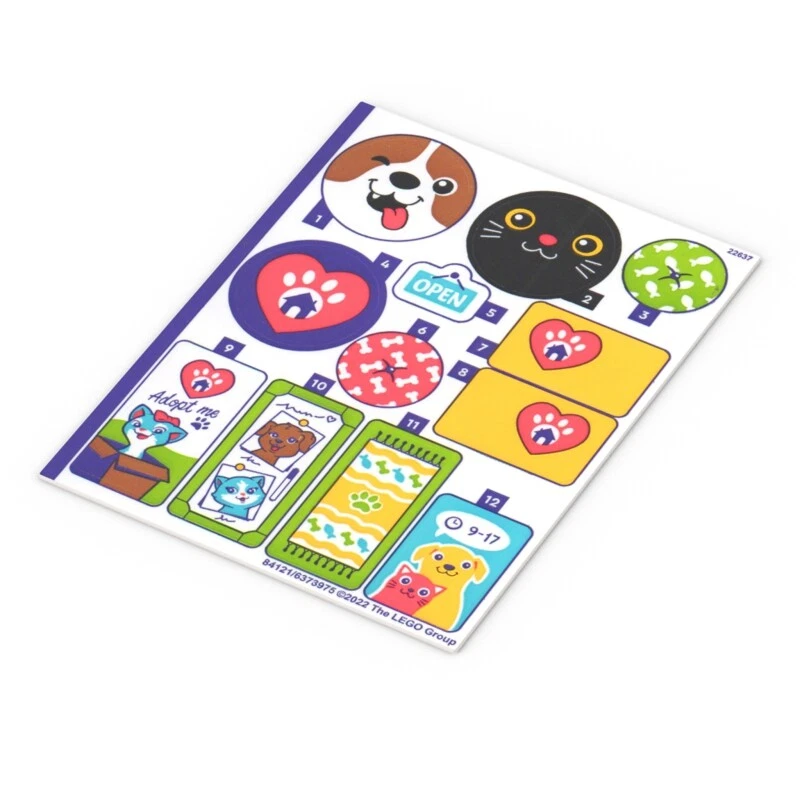 Friends Pet Adoption Café ❤️ original LEGO® Sticker /41699stk01 - Bild 1 von 1