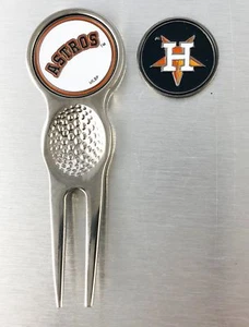 Major League Baseball MLB Golf Divot Herramienta de Reparación Marca Plata Bronce ELIGE - Imagen 1 de 1