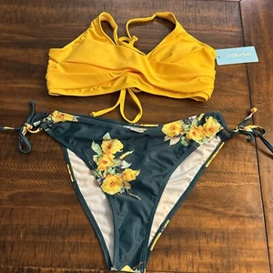 Jollkichay High Wasted Floral Women’s Bikini Sets Brand New - Picture 1 of 7